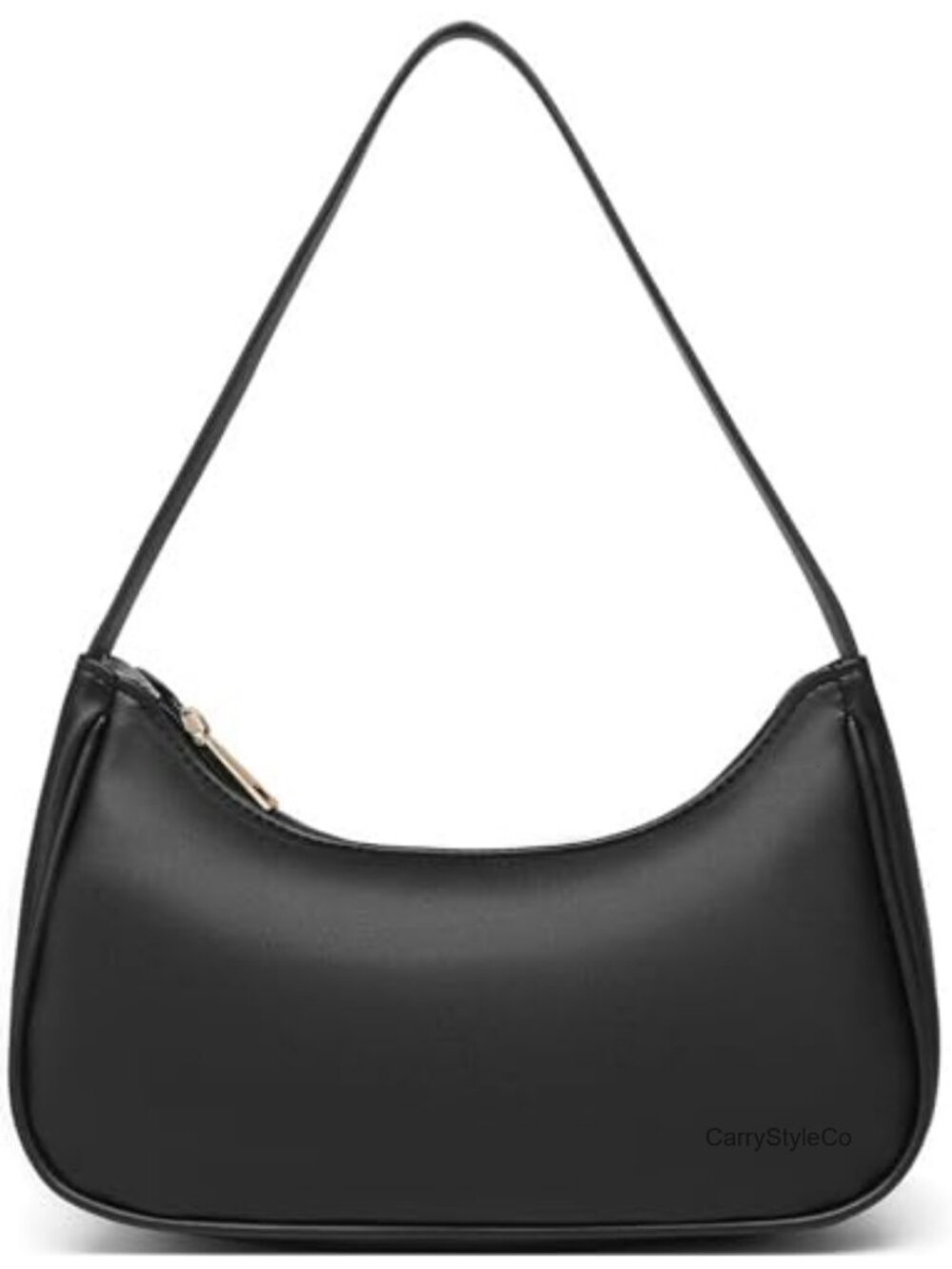 Vegan Leather Hobo Sling Tote Handbag with Zipper Closure